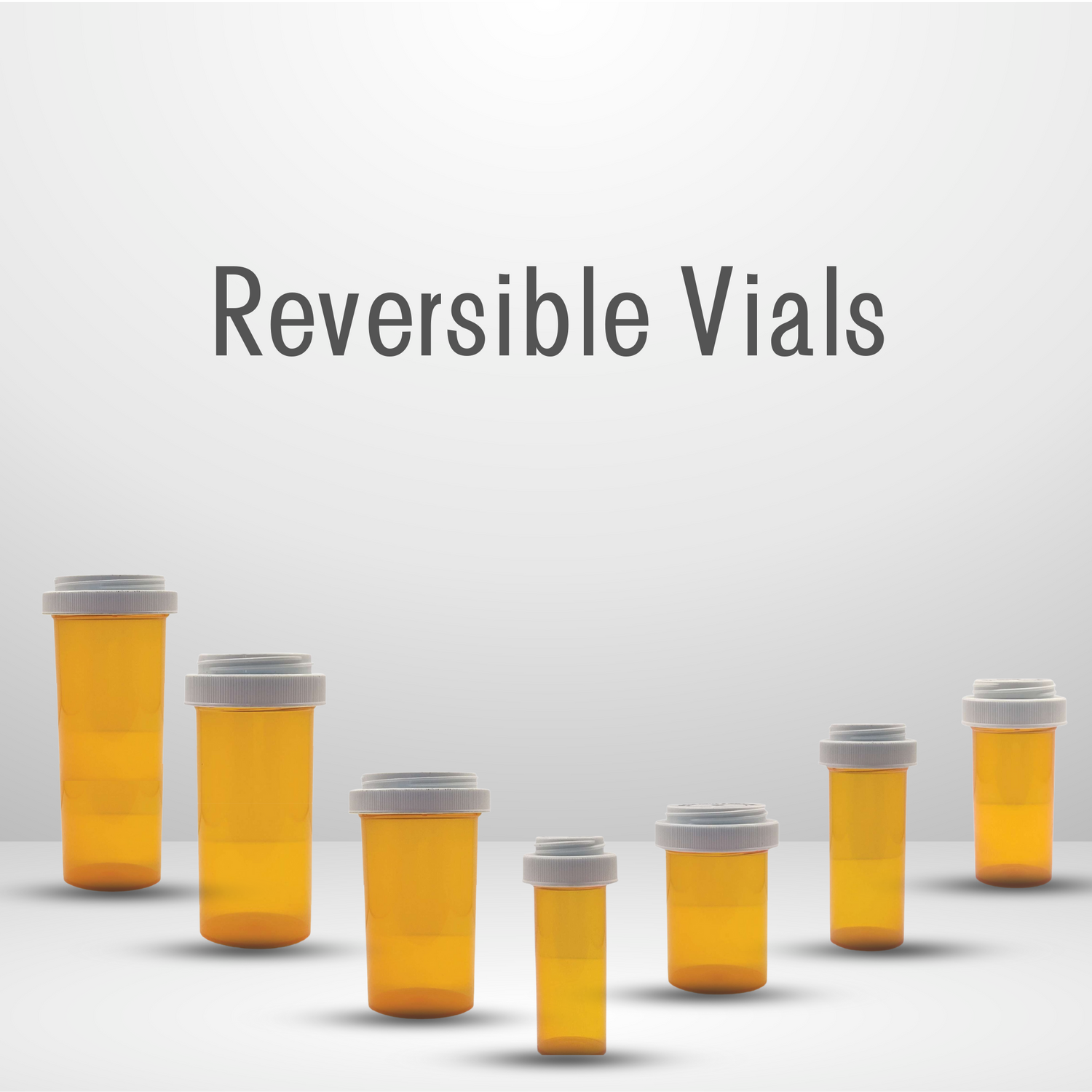 A- SERIES-Amber Reversible Lid and Vial